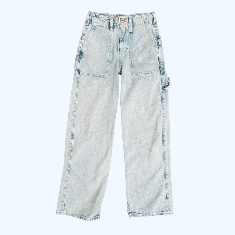 We The Free Light Wash Wide Leg Jeans